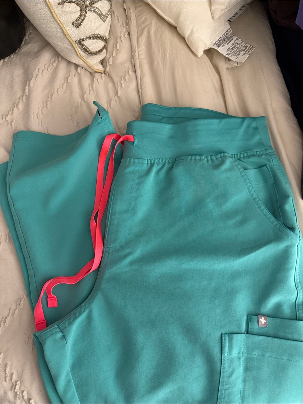 Figs pants. Surgical green. Size xl petite